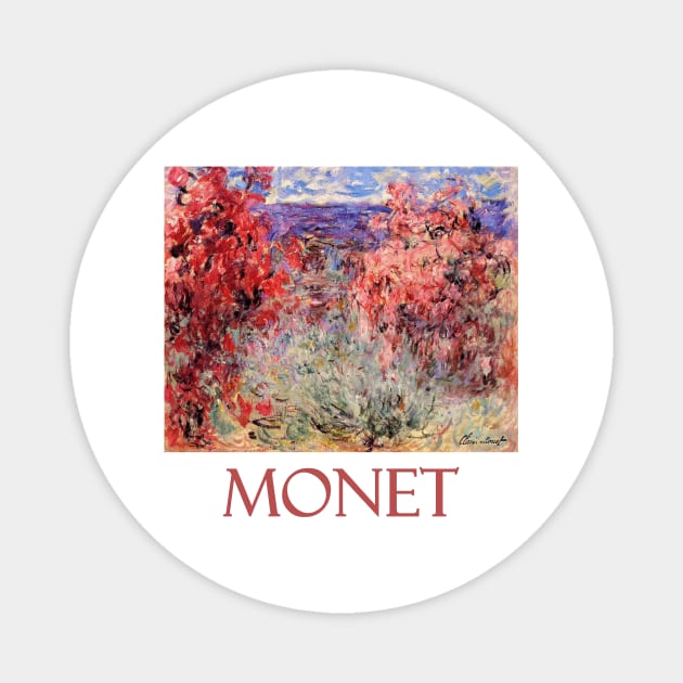 Flowering Trees Near the Coast by Claude Monet Magnet by Naves